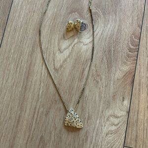 Swarovski necklace and earring set